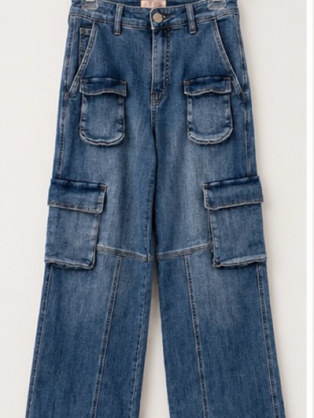 KUT from the Kloth Jodi Fab Ab Wide Leg Cargo Jeans | High Rise | Size 0 - Picture 4 of 11